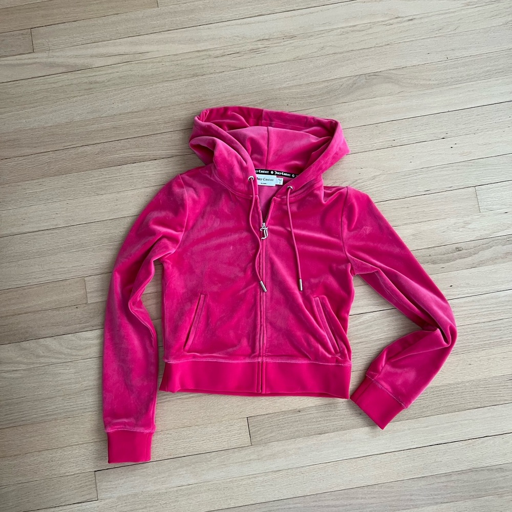 Juicy couture velour track zip up